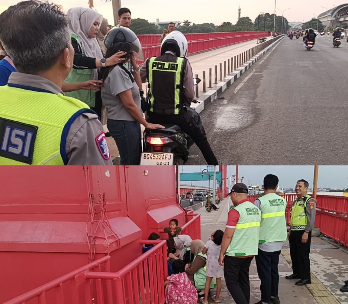 Respons Cepat Call Center 110, Polda Sumsel Cegah Tragedi di Jembatan Ampera