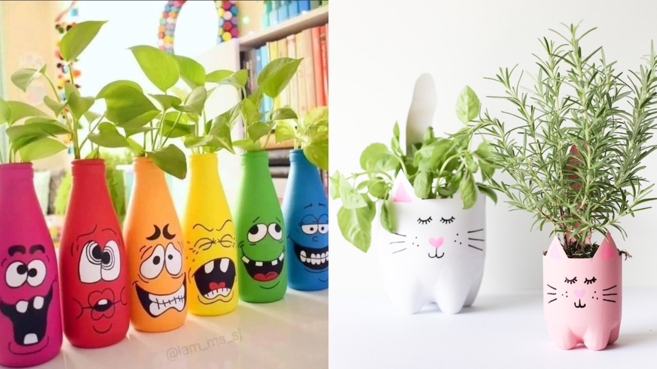 Inspirasi Pot Bunga dari Botol Bekas, Taman Rumah Jadi Lebih Estetik!