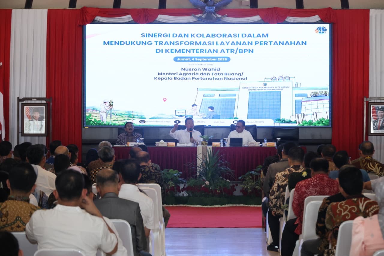 ATR/BPN Percepat Transformasi Layanan Pertanahan, Kepastian Waktu Jadi Prioritas
