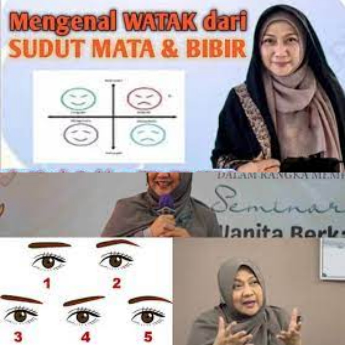 Menurut dr Aisah Dahlan, Inilah Cara Mudah Mengenal Watak Seseorang Melalui Mata dan Bibir 