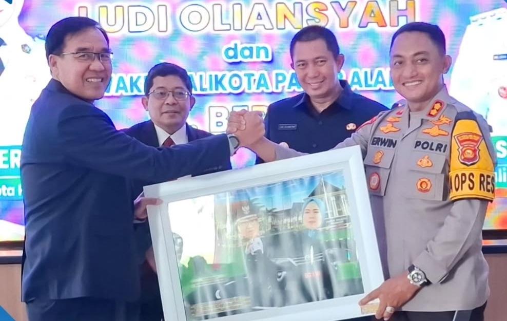 Hadiri Serah Terima Memori Jabatan Walikota, Kapolres : Perkuat Sinergi Dengan Pemkot 