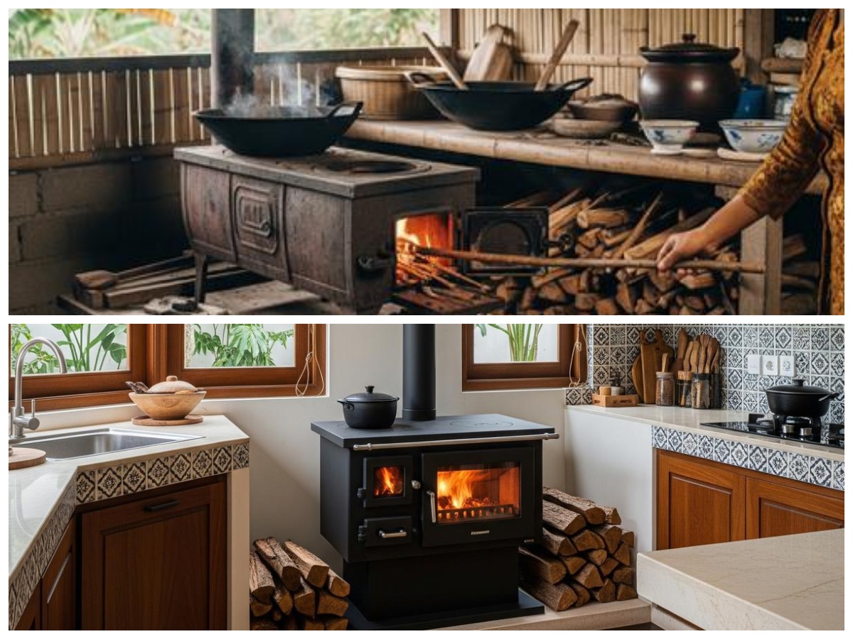 Desain Dapur Tungku Kayu Minimalis: Perpaduan Tradisional dan Fungsional yang Bikin Rumah Lebih Hangat