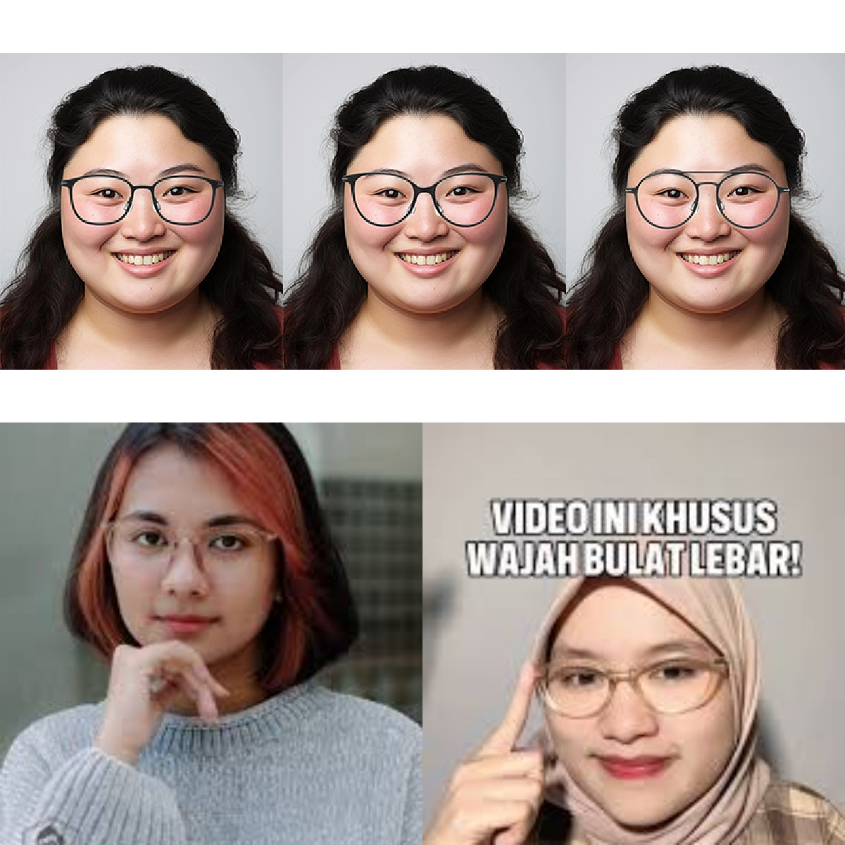 Rekomendasi Kacamata Terbaik untuk Wajah Bulat!