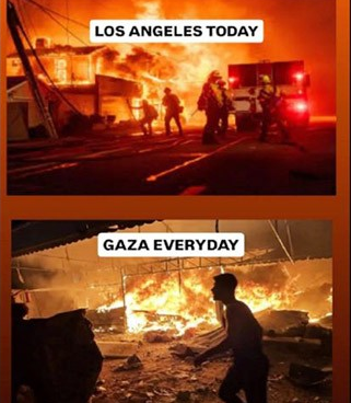 Apakah Kebakaran Los Angeles Lebih Menghancurkan Daripada Kehancuran Gaza?