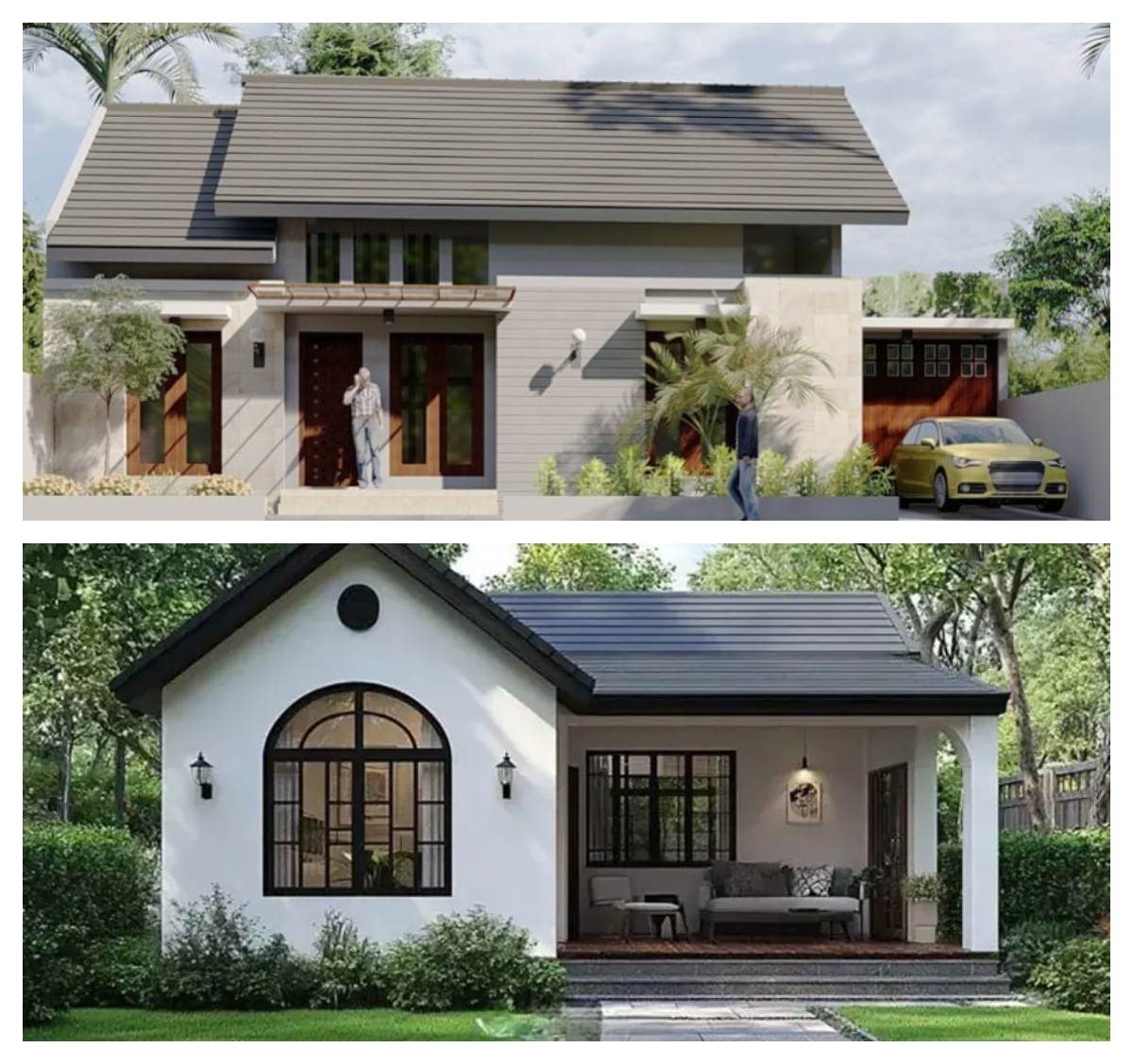 12 Desain Teras Rumah Panjang ke Samping yang Menarik dan Nyaman