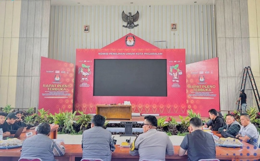 KPU Pagar Alam Gelar Persiapan Rapat Pleno Terbuka Pilkada 2024