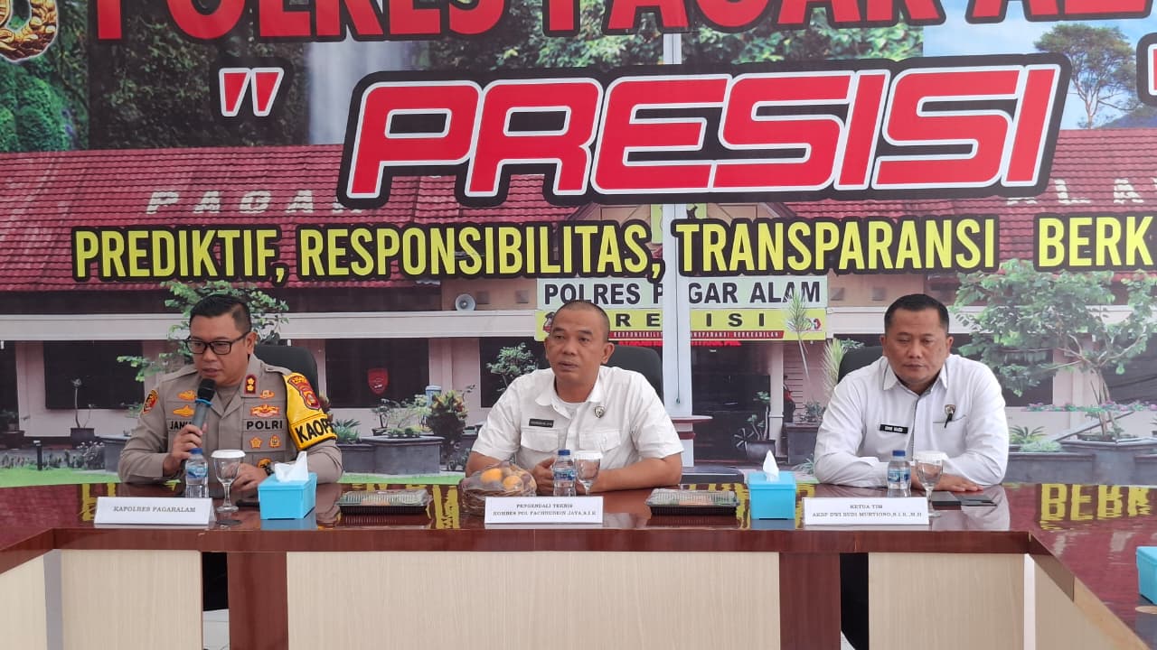 Polres Pagar Alam Terima Audit Kinerja dari Itwasda Polda Sumsel
