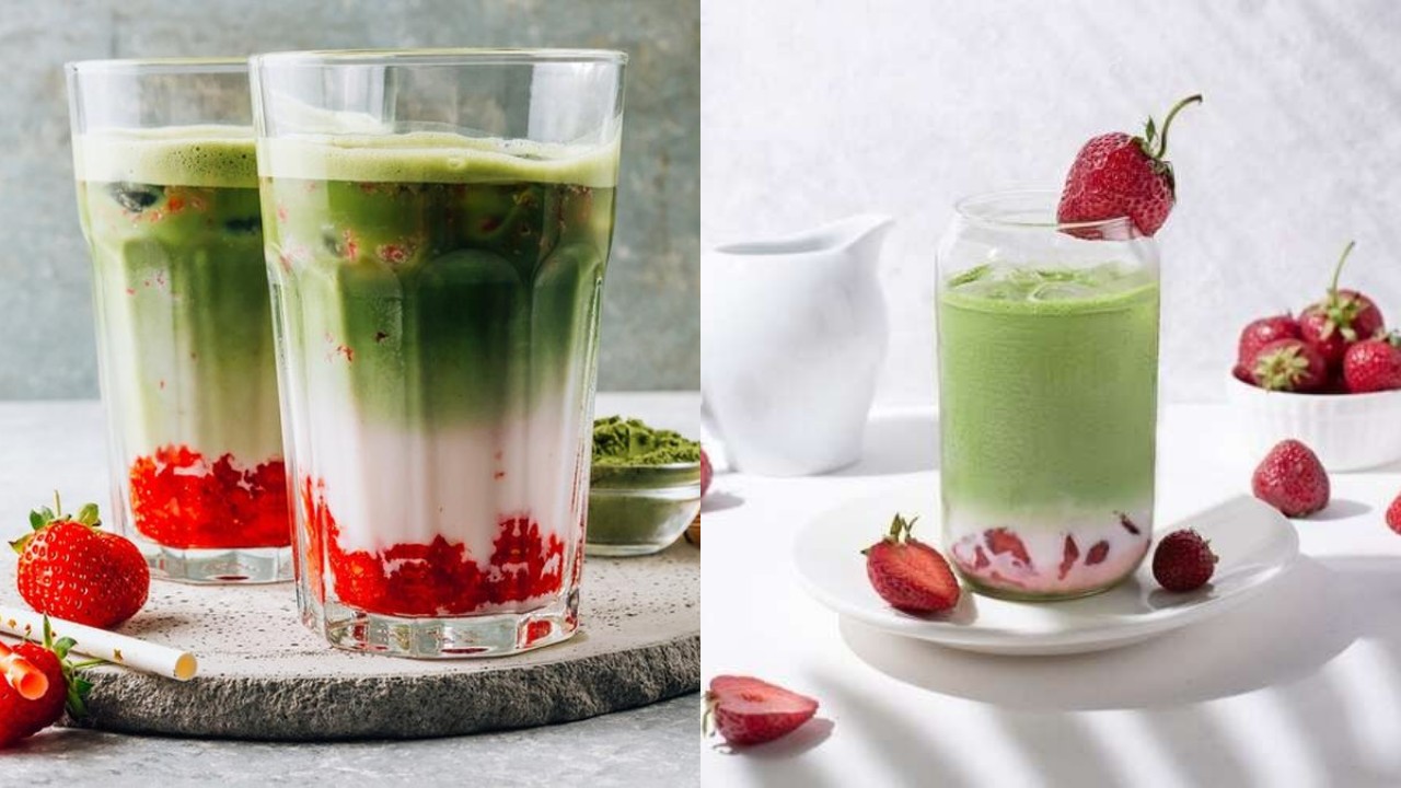 Wajib Banget Dicobain Resep Strawberry Matcha Latte ala Kafe, Segarnya Bikin Ngiler