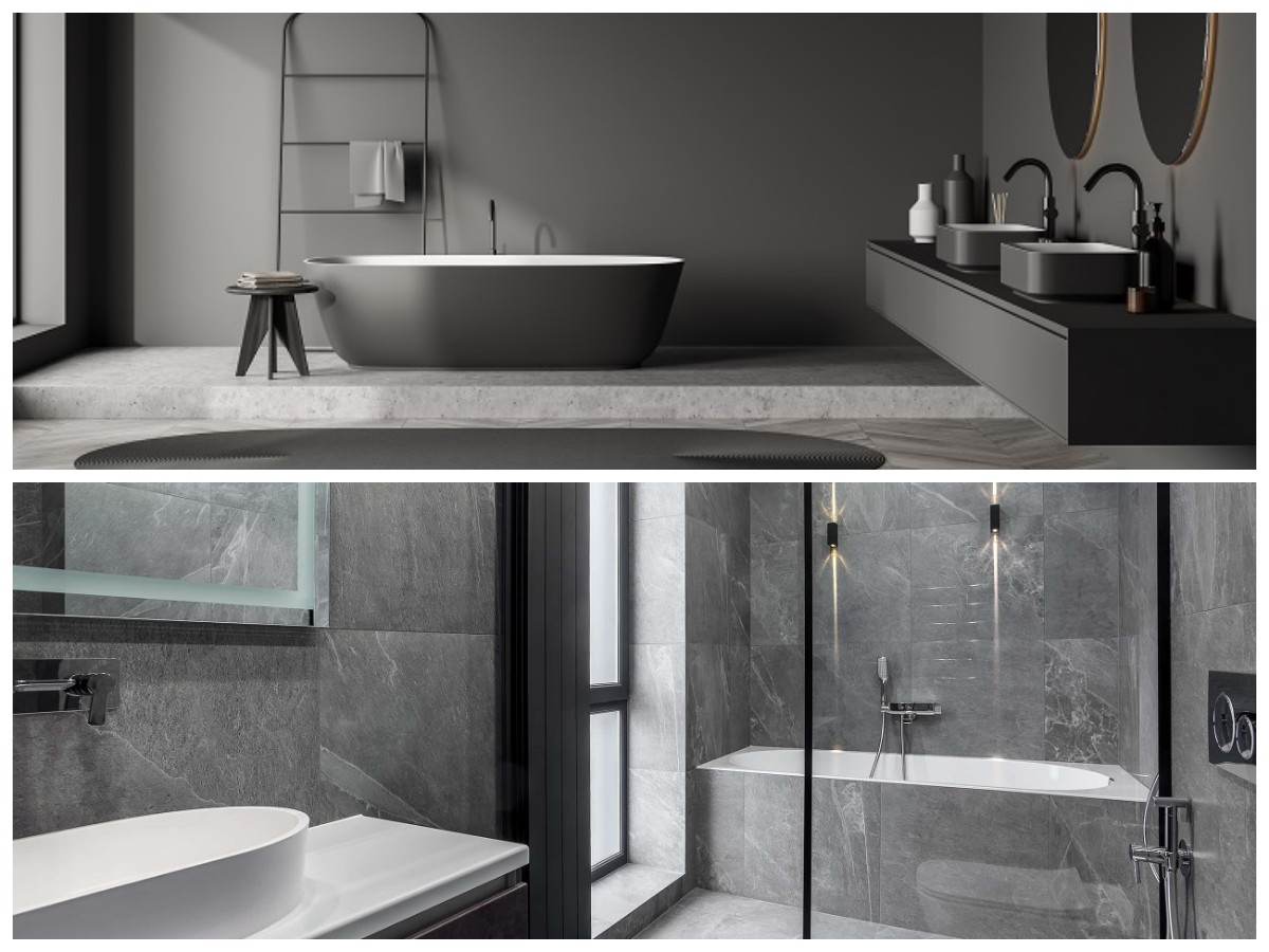 4 Ide Desain Kamar Mandi Nuansa Abu-Abu untuk Tampilan Minimalis dan Elegan