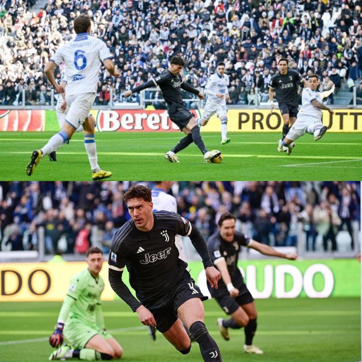 Dua gol Dusan Vlahovic Membawa Juventus Mengalahkan Tim Promosi!