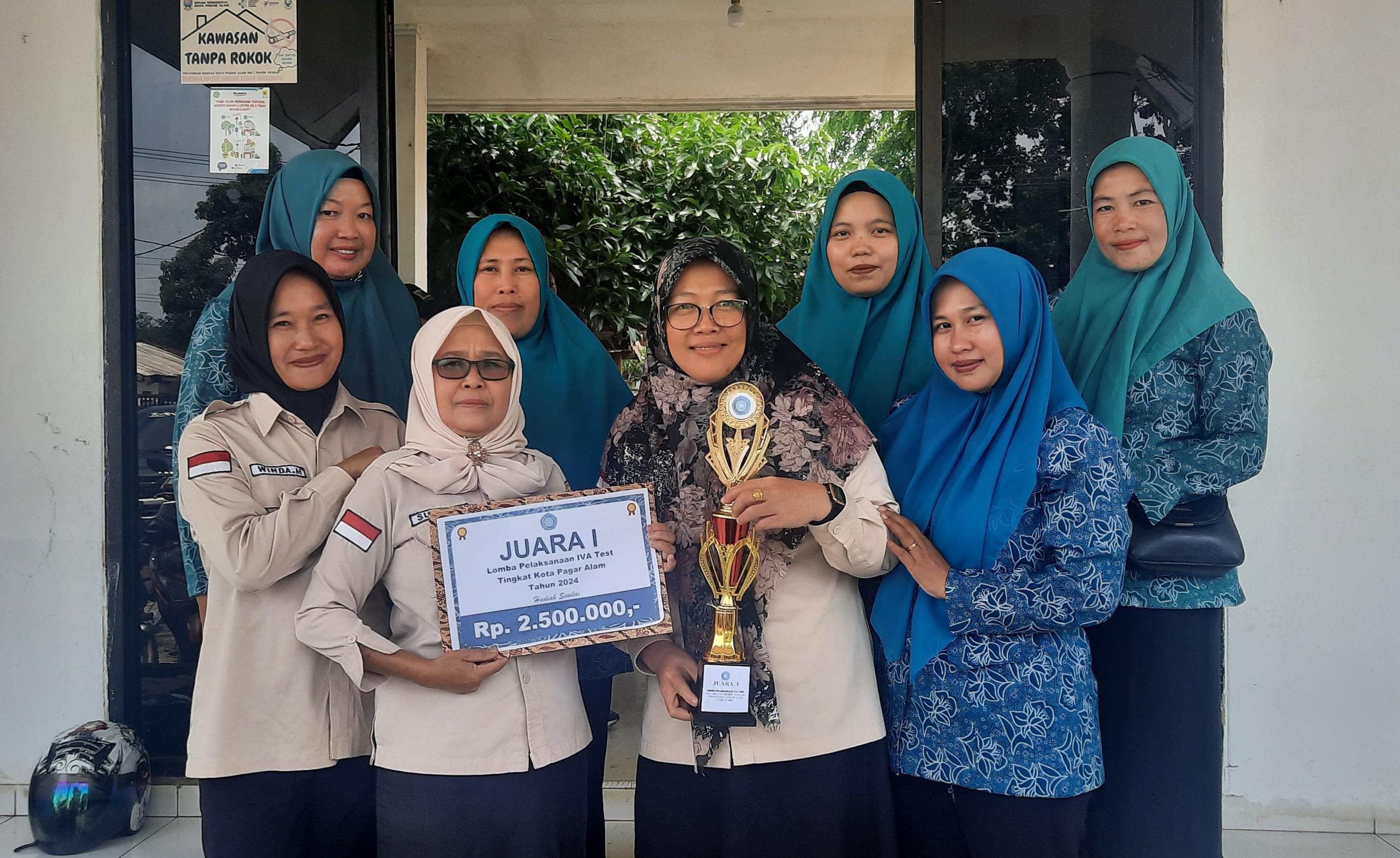 Aktif Mengedukasi Masyarakat Tentang Kesehatan, PKK DT Sabet Juara I Lomba IVA Tes