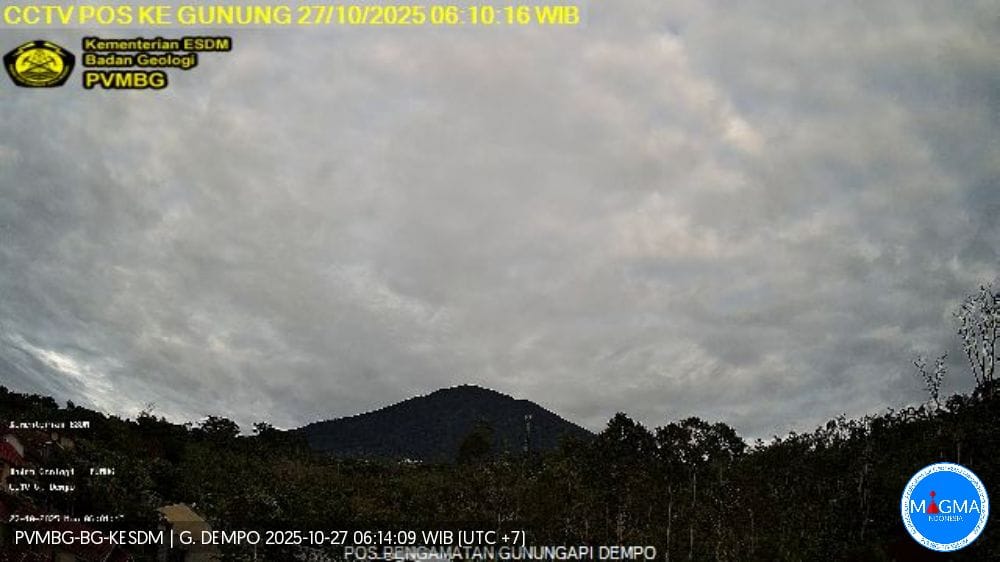 Status Waspada, Gunung Dempo Masih Tunjukkan Aktivitas Vulkanik