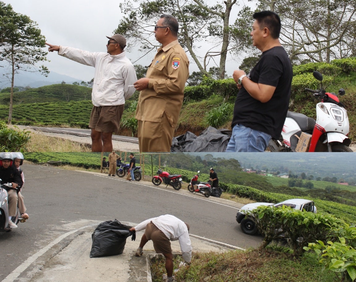 DWGD - Dispar Kolab Aksi Wisata Bersih di Kebun Teh Gunung Dempo