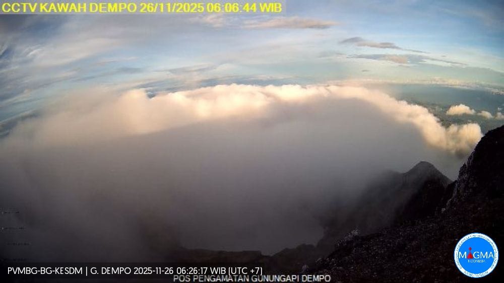 Gunung Dempo di Sumatera Selatan Masih Berstatus Waspada, PVMBG Keluarkan Peringatan Radius Aman