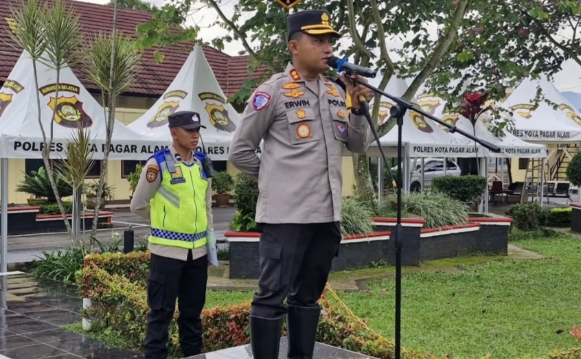 Fokus Pengamanan di Objek Wisata, Polres Pagar Alam Berikan Kenyamanan Berwisata