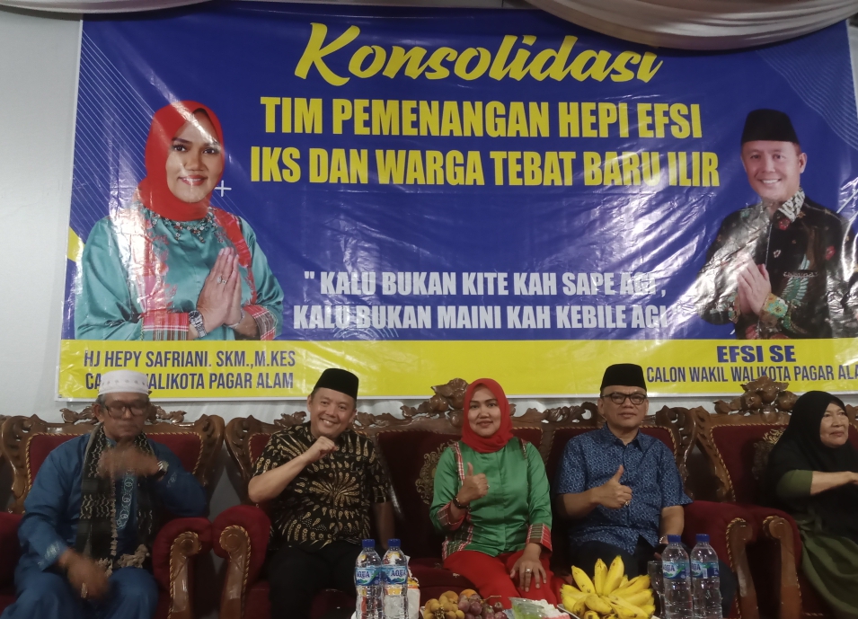 Hepy dan Efsi Sambangi Warga Desa Tebat Baru Ilir, Sampaikan Program Prioritas untuk Pagaralam