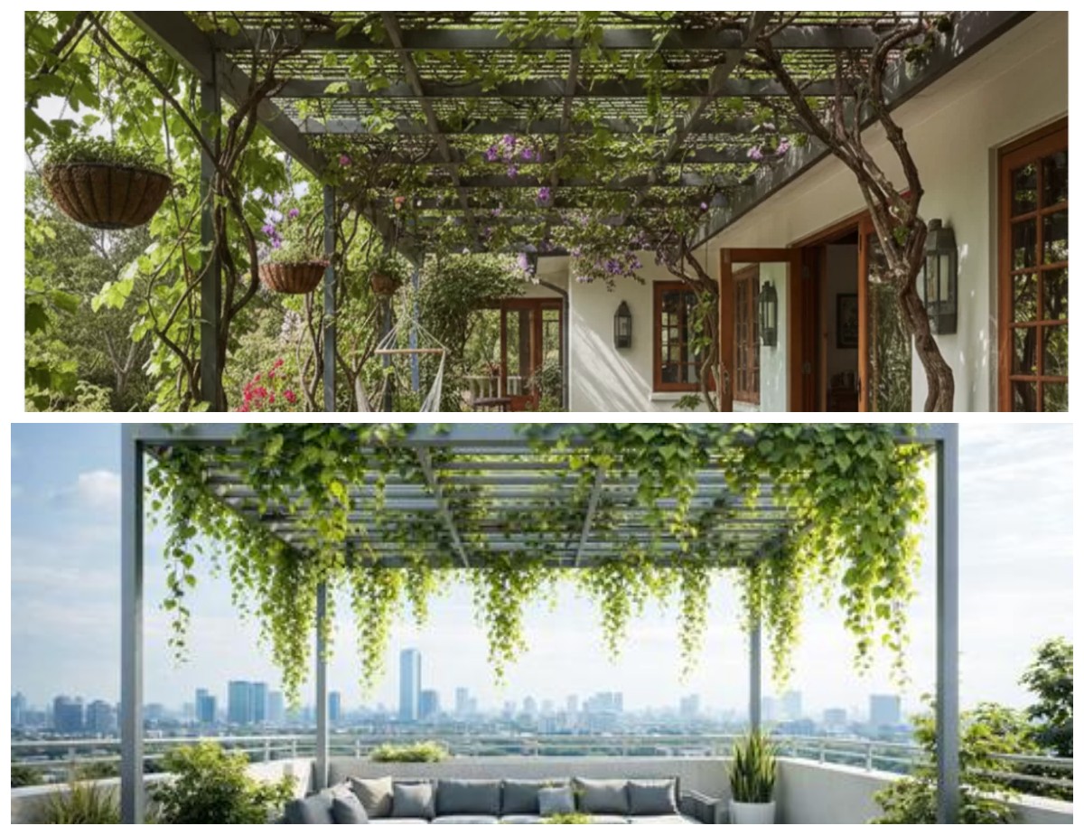 8 Desain Kebun Rambat Estetik yang Bisa Jadi Kanopi Alami di Rumah Anda