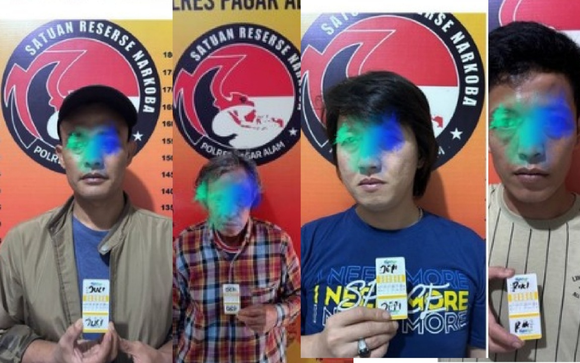 Empat Residivis Ini Digerebek Pesta Narkoba