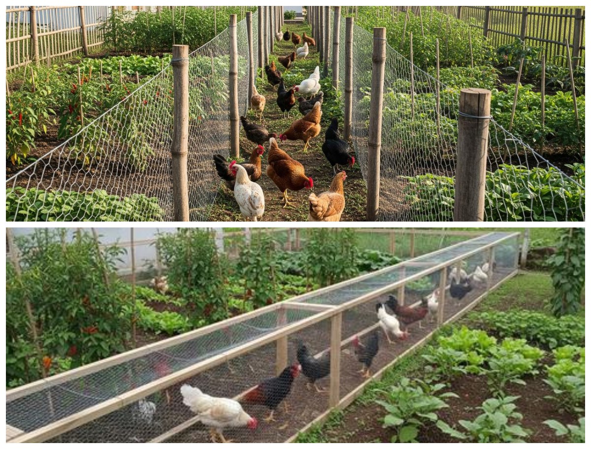 7 Model Kandang Lorong Kawat untuk Ayam Umbaran: Tanaman Aman, Ayam Sehat, dan Biaya Murah!