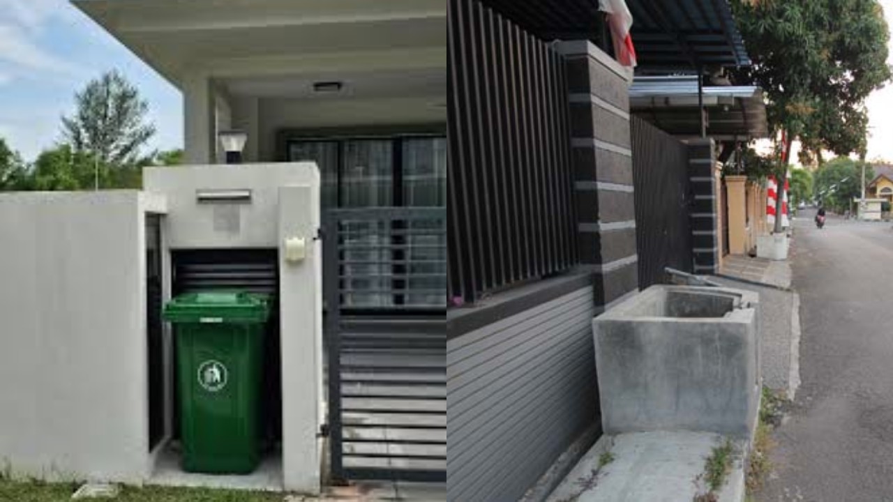 Bak Sampah Beton Modern untuk Depan Rumah yang Tidak Mengganggu Visual!