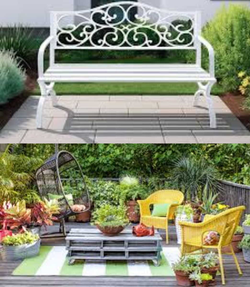 Saran untuk Kursi Taman yang Kontemporer dan Menarik Estetika