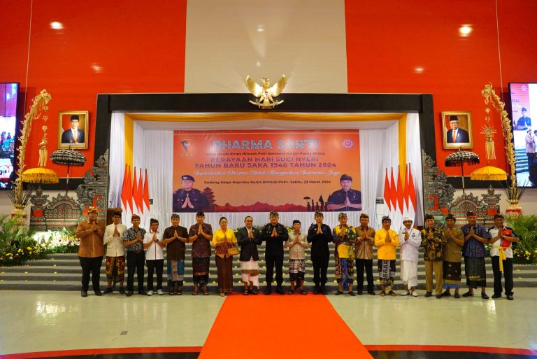 Korps Brimob Polri Gelar Dharma Santi Nyepi 2024