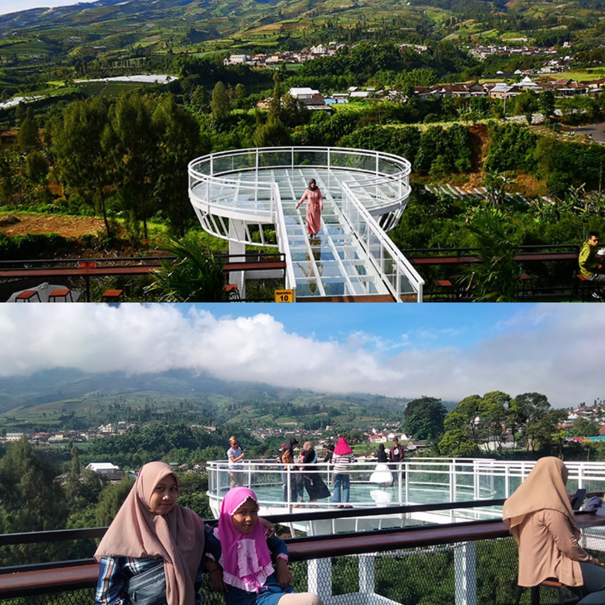Wajib Dikunjungi! Eksplorasi Jembatan Kaca Fotogenik Sigandul View dengan Latar Belakang Gunung