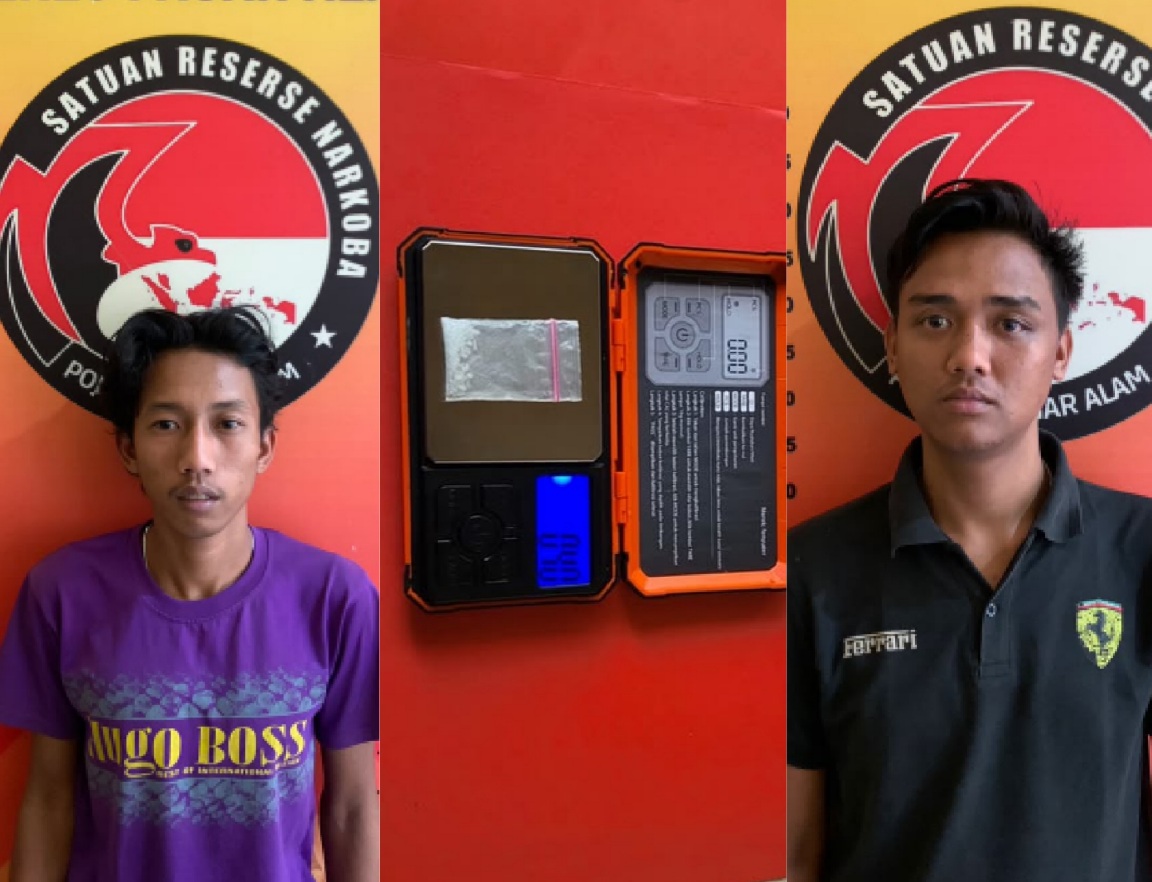 Gerebek Rumah di Air Perikan, Dua Pemuda Diamankan berserta Sepaket Sabu 0,40 gram