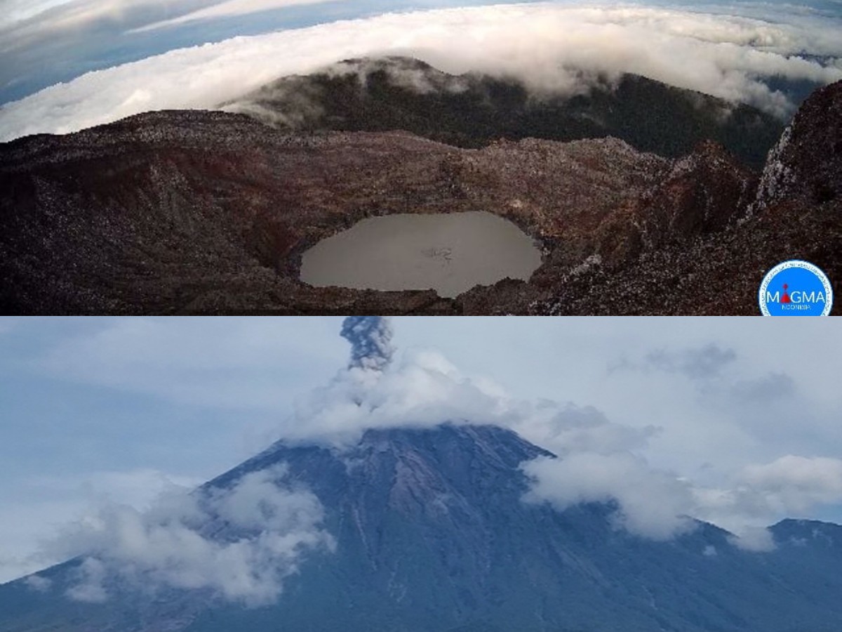 Gunung Dempo Waspada, Gunung Semeru Terus Erupsi: Warga Dihimbau Tetap Siaga