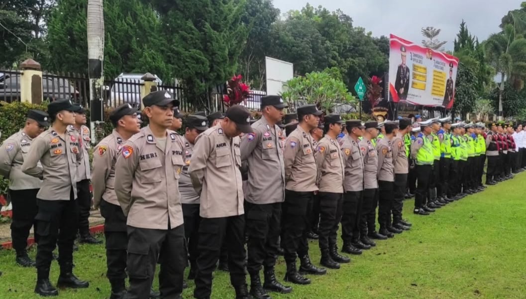 Pimpin Apel Pagi di Mapolres Pagar Alam, Kompol Herry W : Profesional dan Humanis Jalankan Tugas