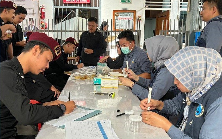 Pegawai Lapas dan WBP di Tes Urine, Temuan Hasilnya Seperti Ini