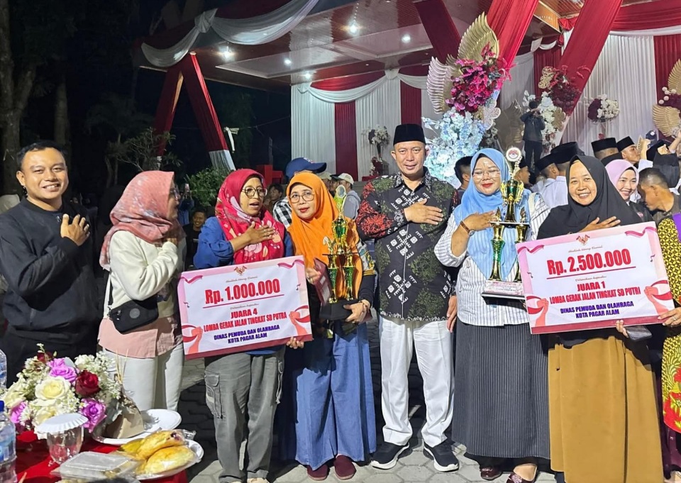 SD Negeri 5 Pagar Alam Raih Prestasi di Lomba Baris Berbaris 