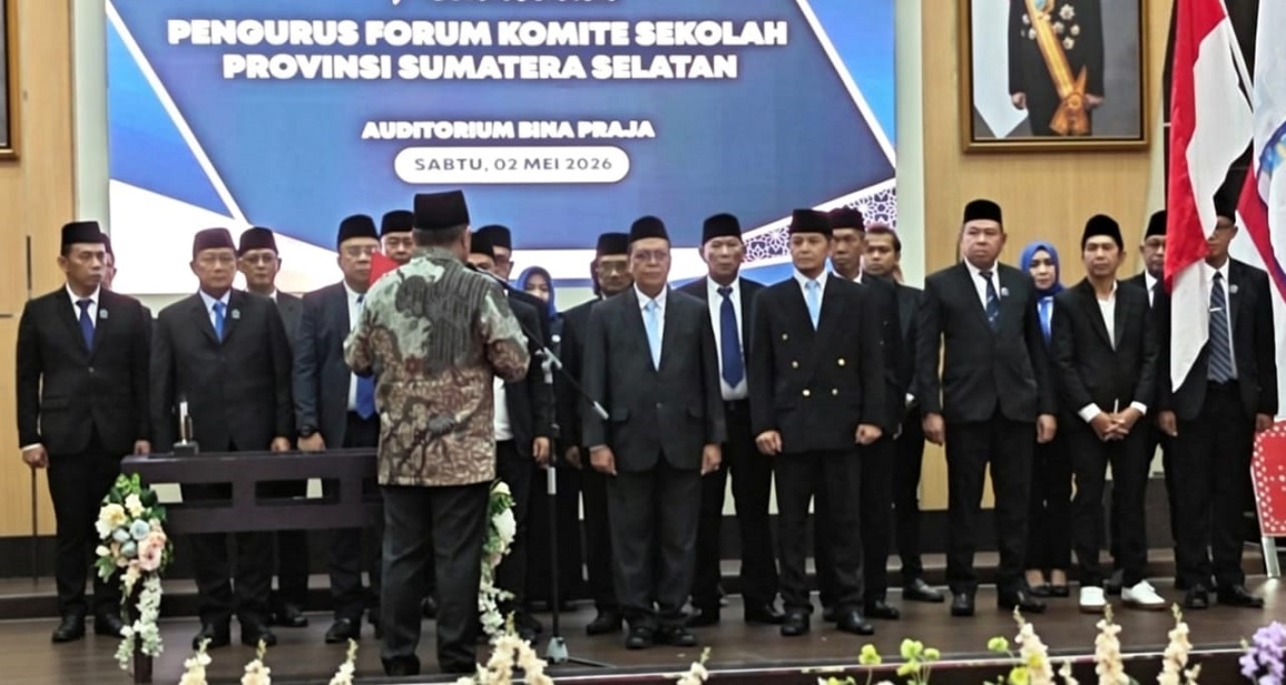 Forum Komite Sekolah Sumsel Resmi Dilantik, Gunernur Tekankan Peran Aktif Kawal Pendidikan