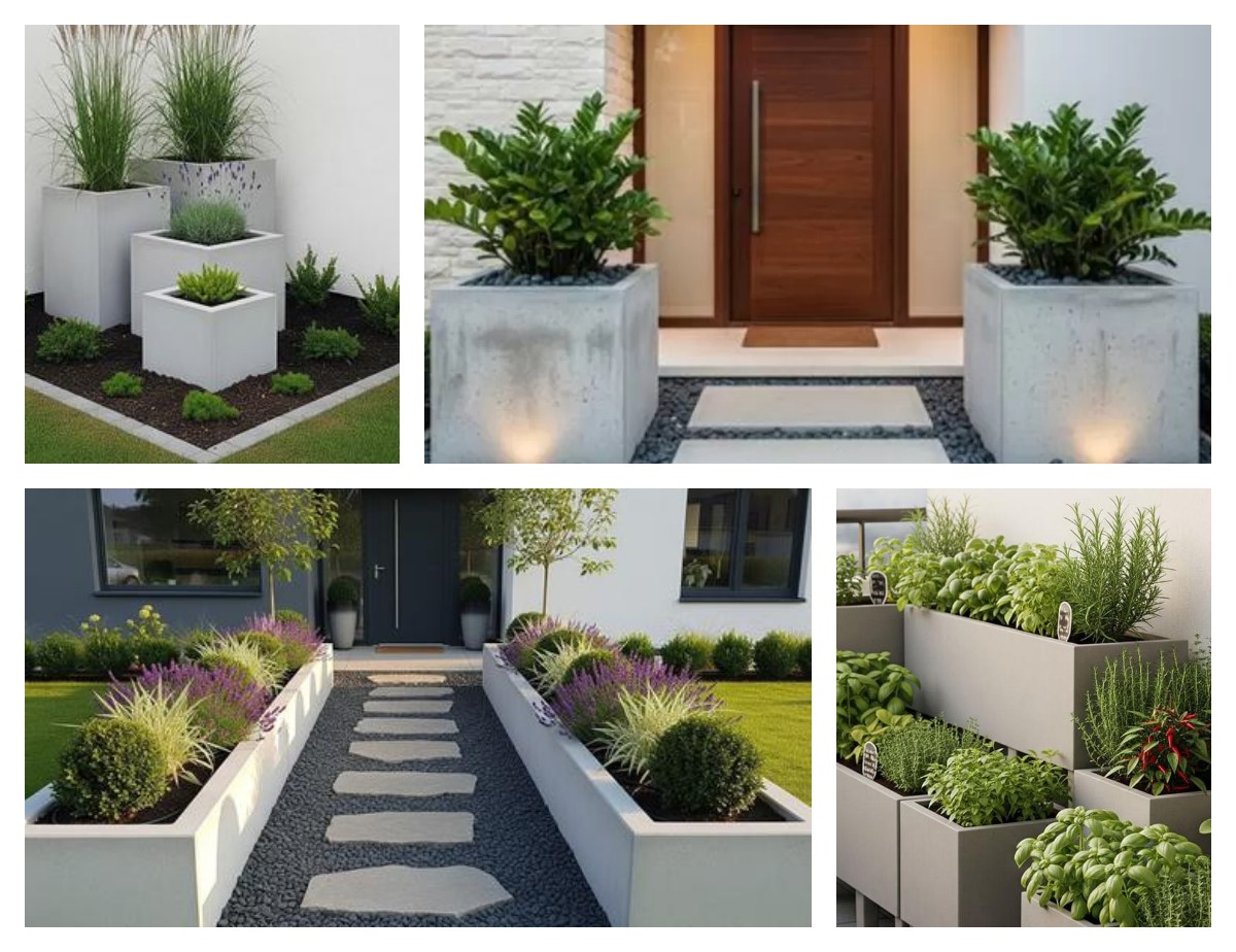 Kebun Mini Kekinian! 10 Ide Planter Box Beton Bikin Rumah Stylish