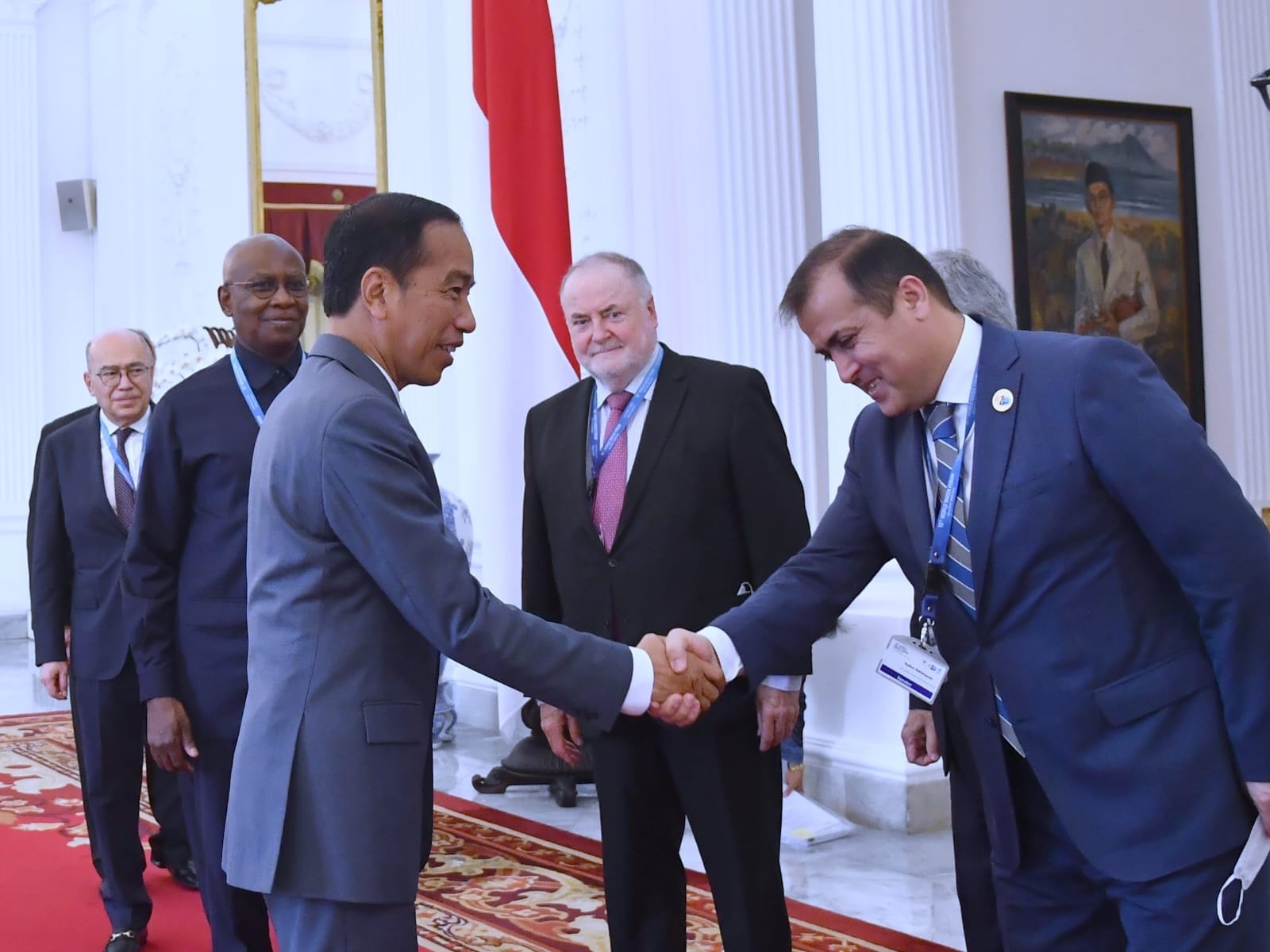 Presiden Jokowi Terima Delegasi World Water Council di Istana Merdeka