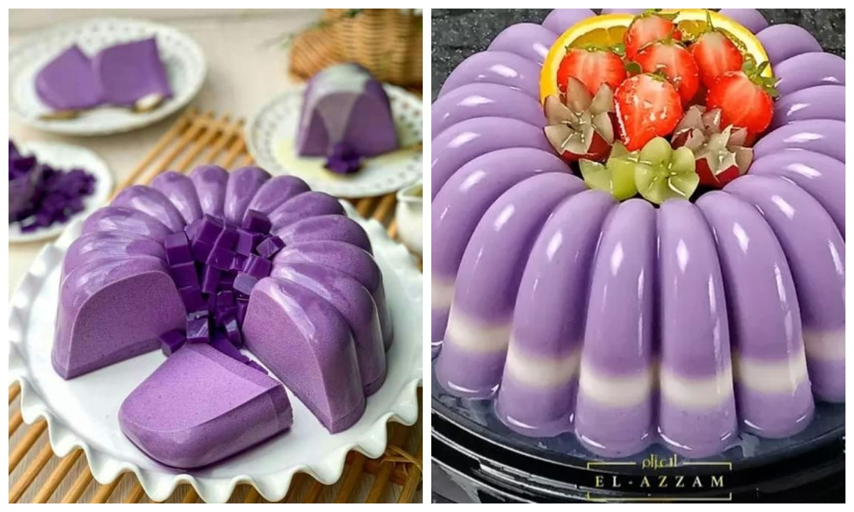 Resep Puding Taro Balls Keju Lumer, Yang Bikin Ketagihan! 