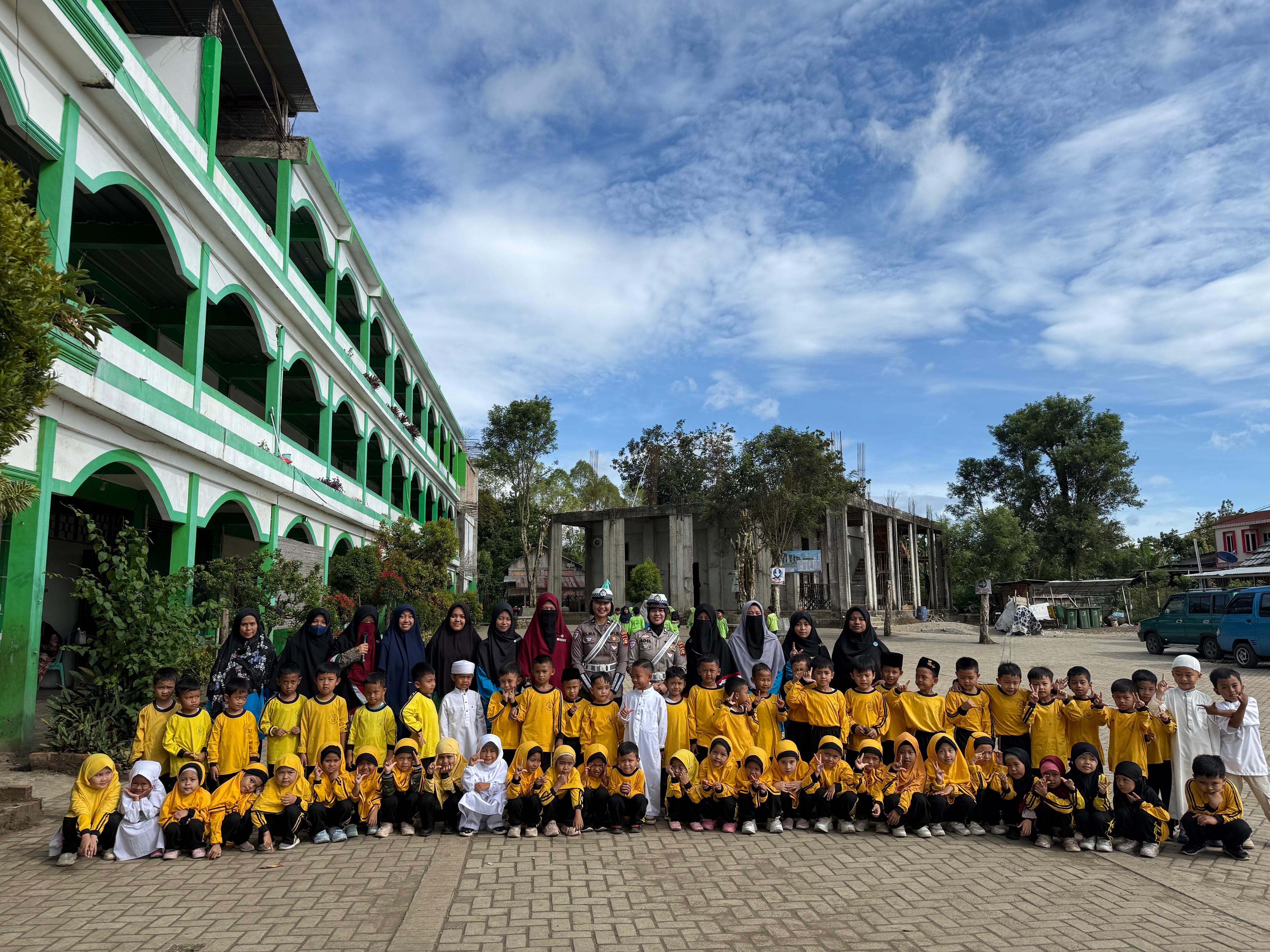 Polisi Masuk TK! Satlantas Pagar Alam Tanamkan Tertib Lalu Lintas Sejak Usia Dini 