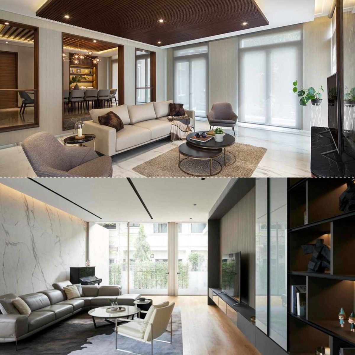 Inspirasi Desain Interior Premium Artistik dari Perpaduan Kayu dan Marmer yang Bikin Rumah Terasa Eksklusif