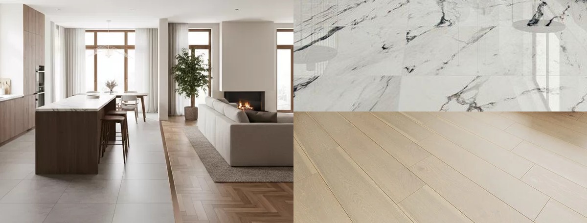 9 Pilihan Kombinasi Lantai Keramik dan Parket yang Membuat Rumah Terasa Lebih Hangat dan Modern!