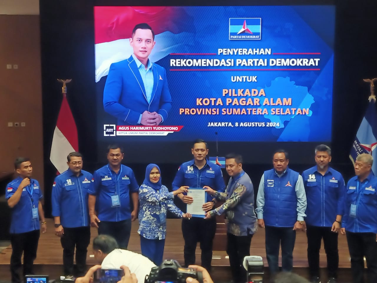 Sah! Partai Demokrat Resmi Dukung Pasangan HEPI di Pilkada Pagar Alam 2024