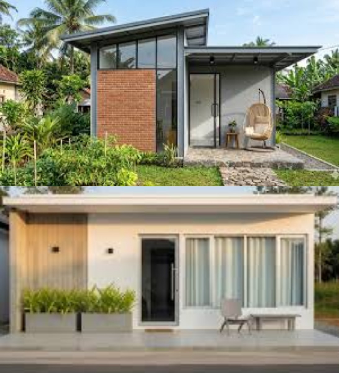 5 Ide Desain Rumah Minimalis 5x7 Meter dengan Atap Datar Bergaya Modern