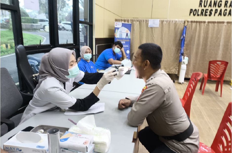 Pastikan Personel Siap Bertugas, Polres Pagar Alam Gelar Medical Check-Up