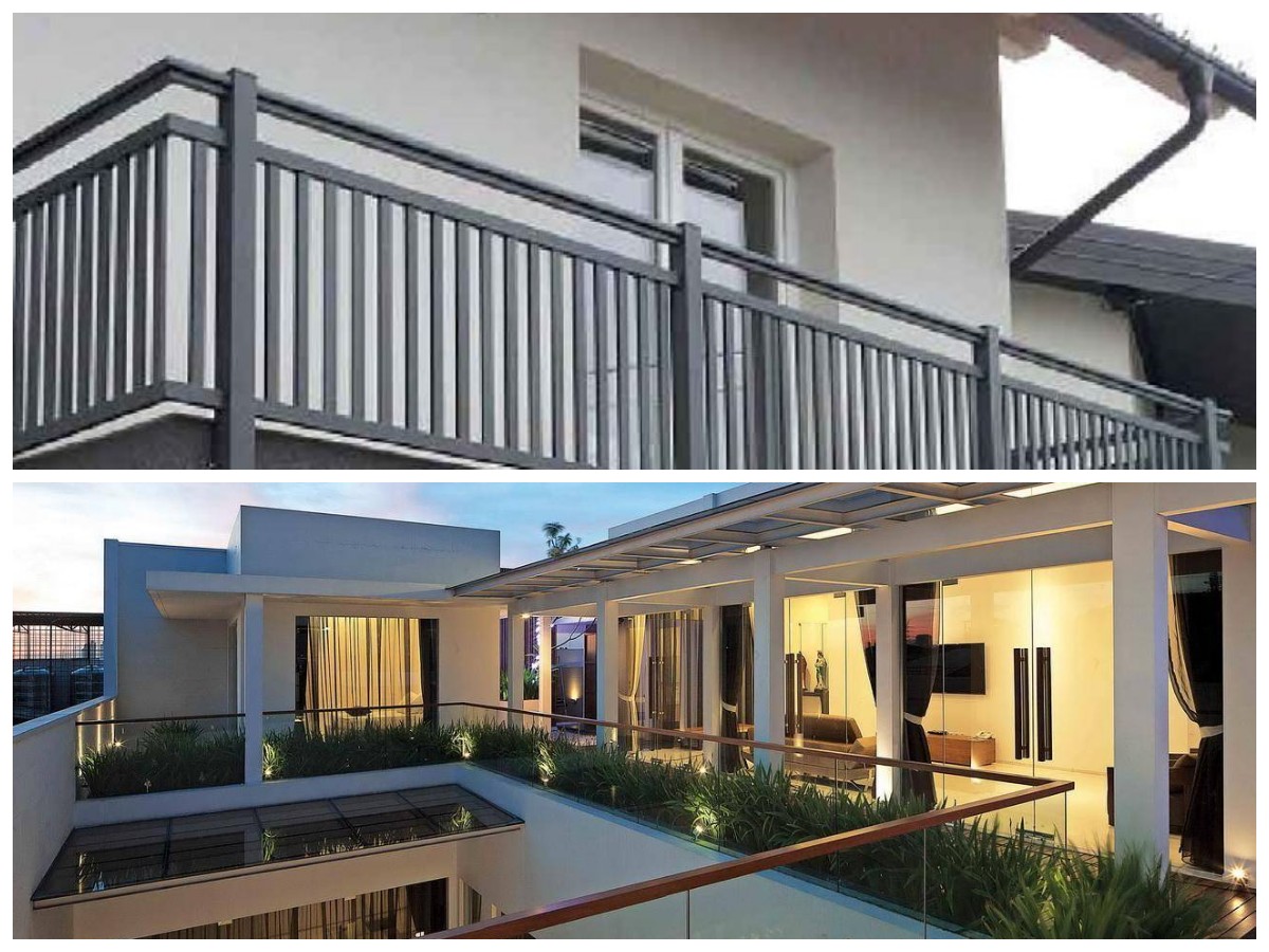 Desain Railing Balkon Lantai 2 Minimalis, Tampil Modern dan Elegan