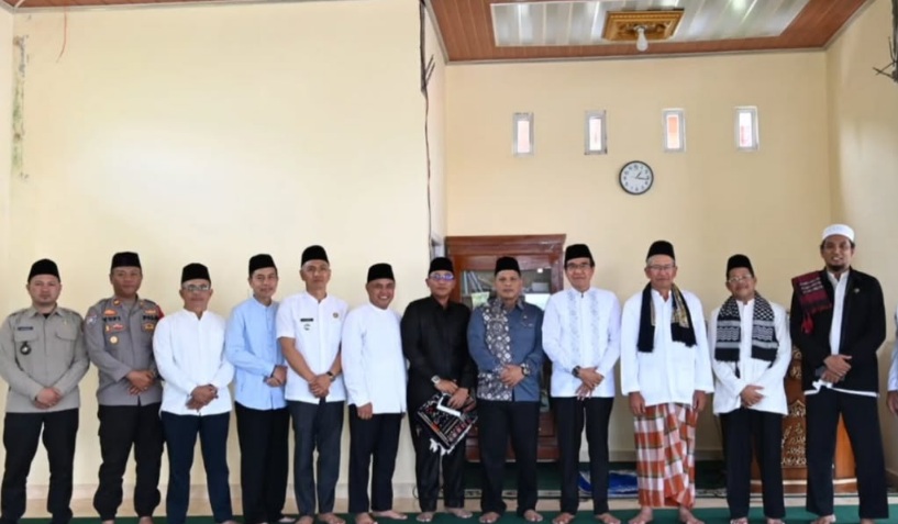 Hadiri Safarii Jumat, Kapolsek DU Bersama Pj Walikota Resmikan Masjid