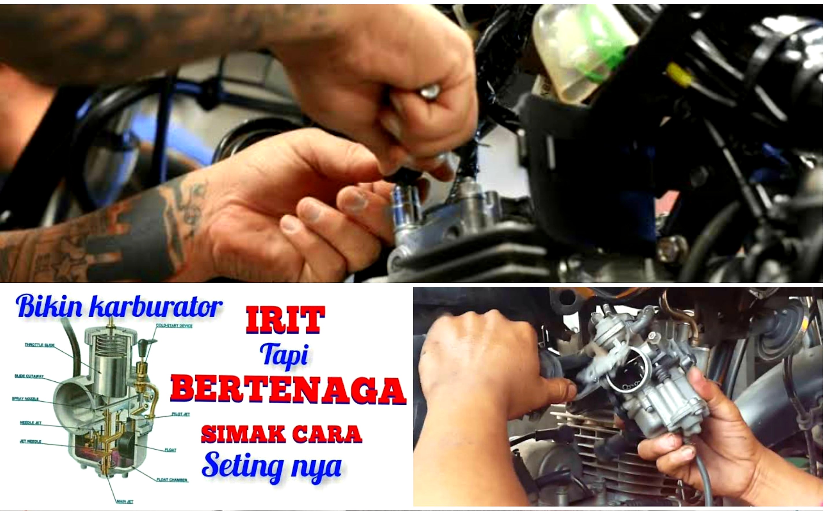 Cara Setting Karbulator Motor. Bahan Bakar Irit Tarikan Ringan dan Mesin Bertenaga