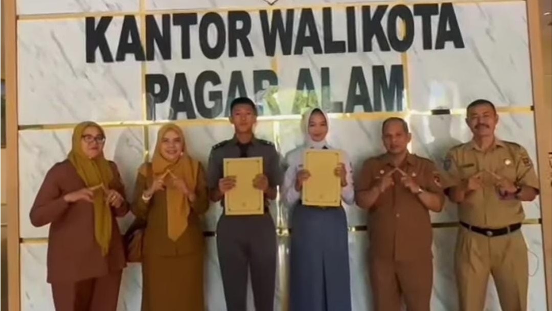 2 Paskibraka Pagar Alam Ikuti Pemusatan Latihan di Sumsel