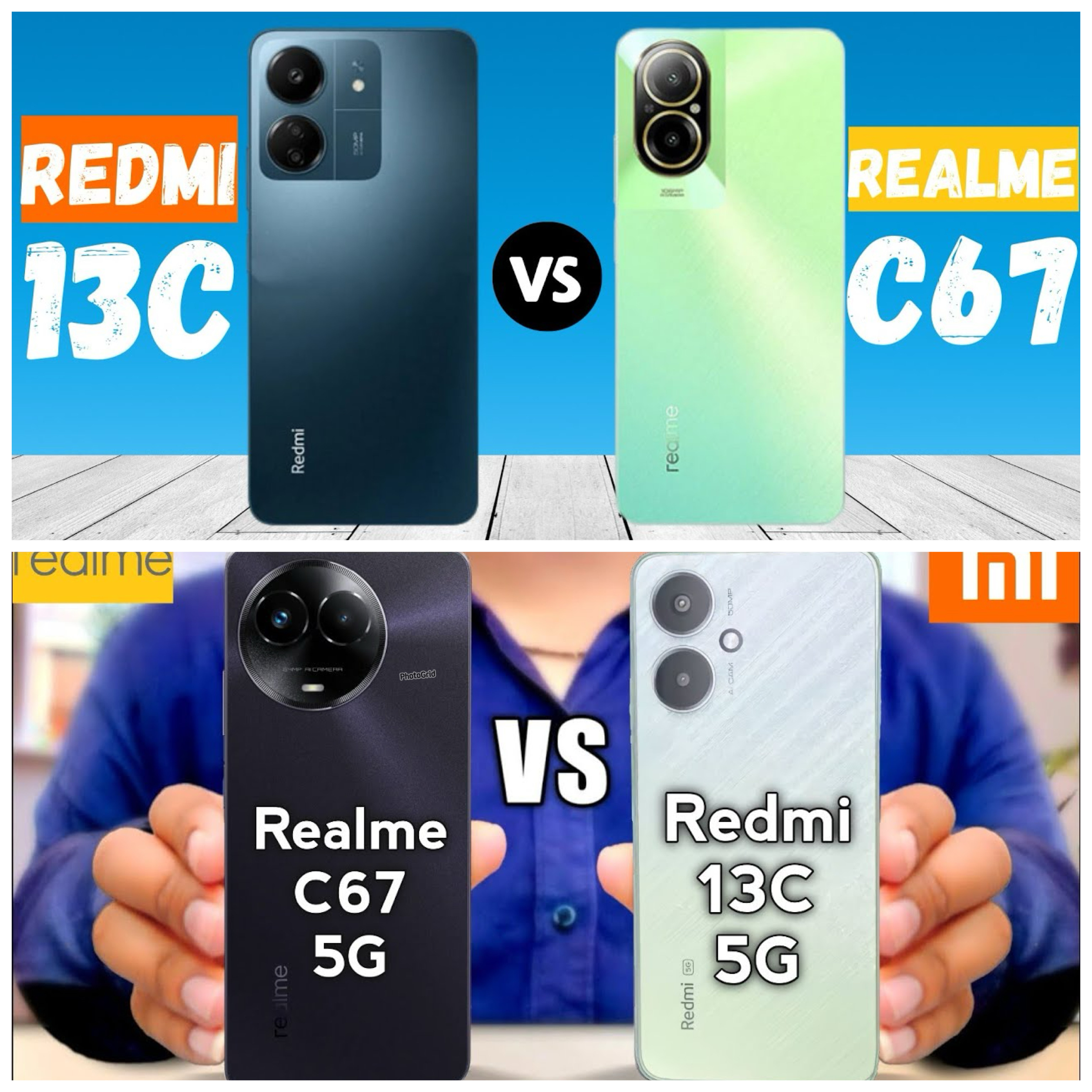 Realme C67 vs Redmi 13C: Adu Spesifikasi Ketat, Siapa Paling Worth It di Kelasnya?