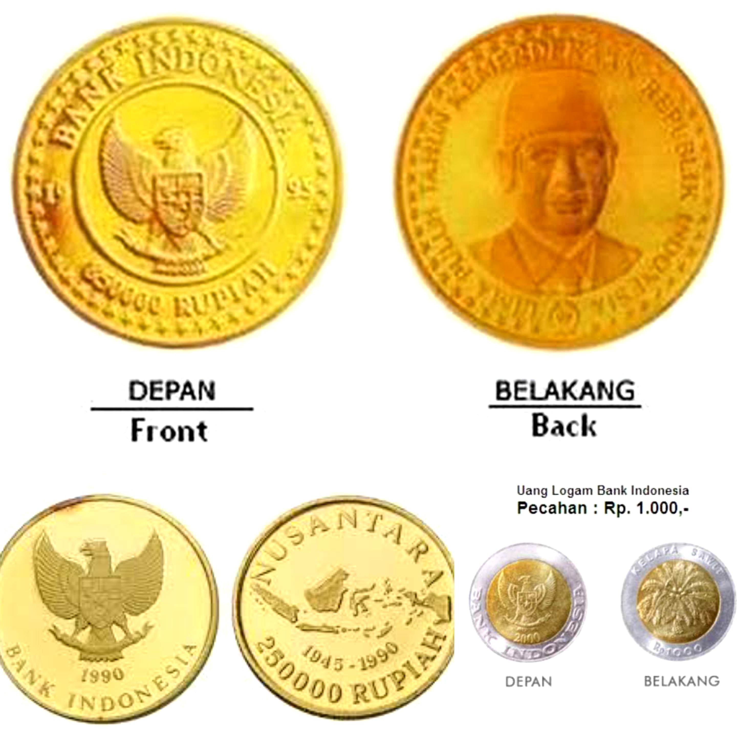 Bukan Kuningan Atau Tembaga. 3 Uang Koin Emas Keluaran Bank Indonesia Memang Ada. Ini Buktinya!