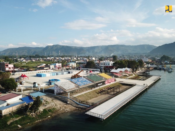 PUPR Selesaikan Pembangunan Venue Kejuaraan Dunia Perahu Motor Formula 1 di Danau Toba