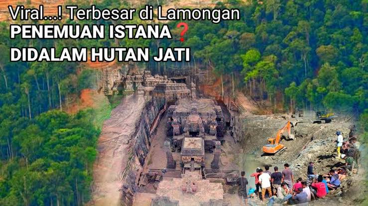 VIRAL Jawa Timur! Temuan Istana 5 Ha dalam Hutan Jati Lamongan Adalah Kerajaan Kahuripan Jejak Raja Airlangga